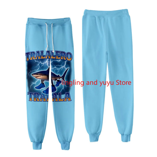 Italian Brainrot Meme 3D Joggers β Tralalero Tralala Tung Tung Sahur Sweatpants for Men & Women