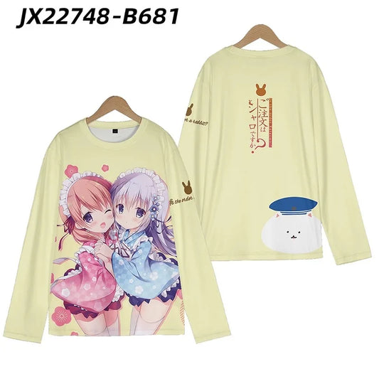 Anime 3D Print Long Sleeve T-Shirt β Funny Graphic Tee for Men & Women