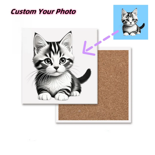 Personalized Ceramic Coasters β Custom Engraved Cup Mats for Home & Wedding Gifts