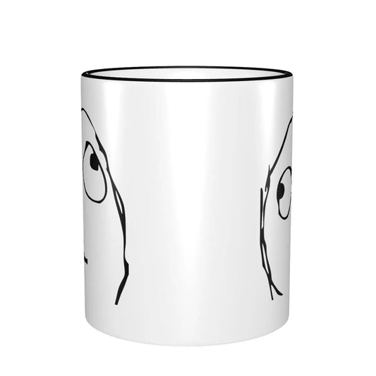 Derp Face Meme Trollface Mug β Funny Kawaii Rage Comic Coffee Cup Gift