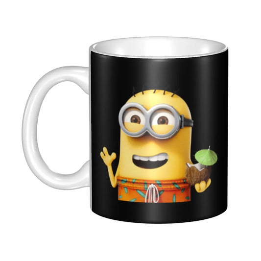 DIY Animated Comedy Minions Ceramic Mug β Custom Coffee Cup Gift for Fans