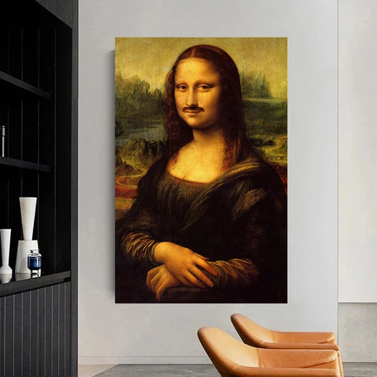 Funny Mona Lisa Poster β Humorous Wall Art Canvas for Home DΓ©cor