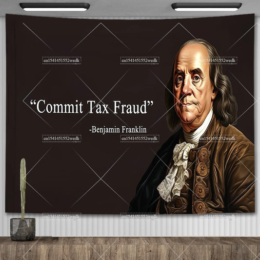 Chief Gandhi Meme Tapestry – Funny Flag Quote Wall Banner for Aesthetic Rooms & Yoga Spaces