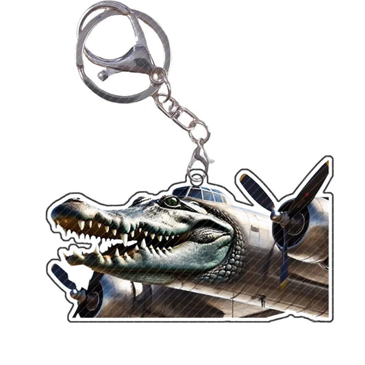 Tralalero Tralala Tung Tung Sahur Brr Brr Patapim Meme Keychain – Funny Italian Brainrot Animal Acrylic Gift