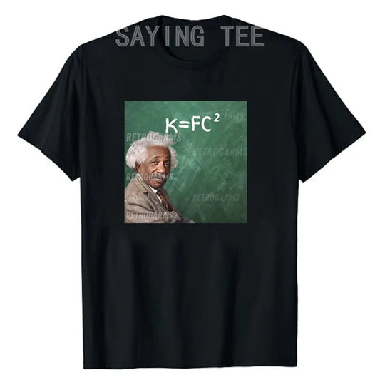 K = FC² T-Shirt – Funny Food Science Meme Parody Tee for Streetwear Fans