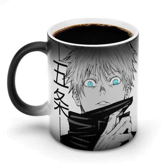 Cartoon Anime Character Porcelain Mug – Stylish Color-Changing Hot Chocolate Cup