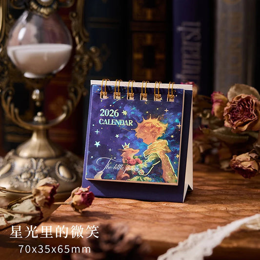 2026 Mini Desk Calendar – Portable Desktop Schedule for Students & Office Use