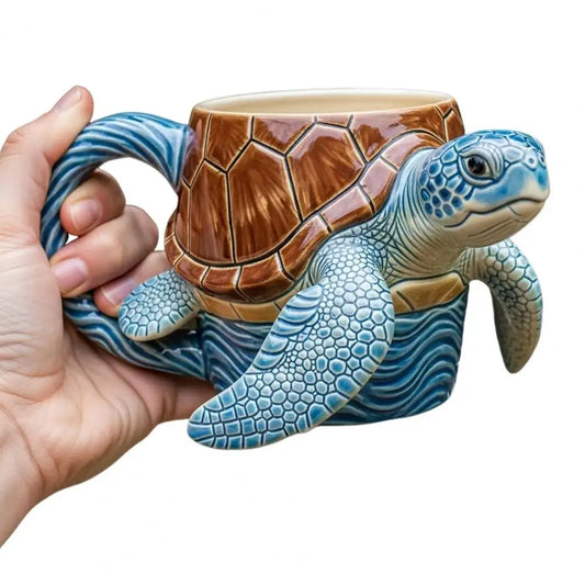 325ml Colorful Sea Creature Mug – Handcrafted Ocean-Themed 3D Coffee Mug