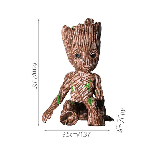 Mini Groot Figurine – Cartoon Tree Man Desk Ornament (5CM)