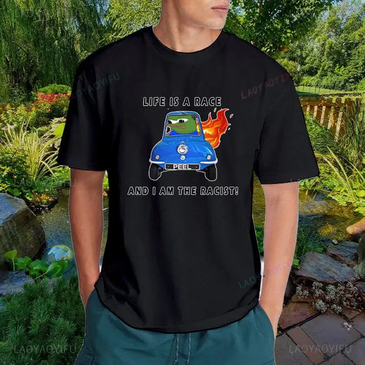 Woeful Pepe Frog Extension Cord T-Shirt – Funny Graphic Tee for Men & Women