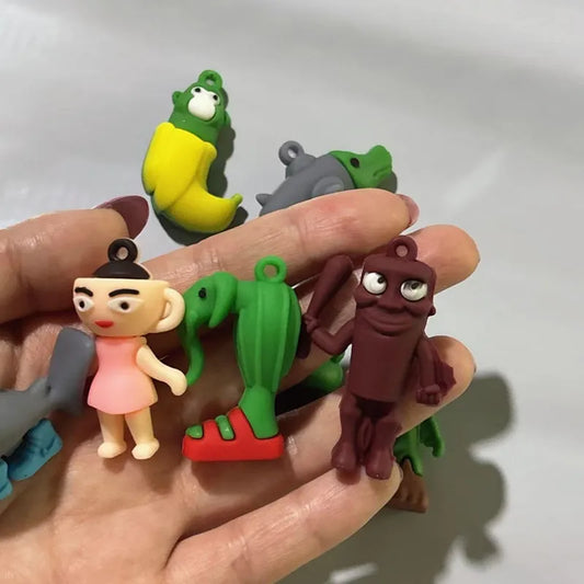 8PCS Italian Brainrot Meme Action Figures – Funny Tung Tung Tung Sahur PVC Collectible Set