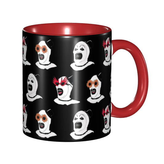 The Terrifier Art the Clown Coffee Mug – Cute Terrifier 2 Sunflower Cup | Horror Fan Gift for Men & Women