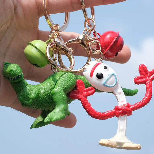 Toy Story Keychain Set – Buzz Lightyear, Woody & Forky Cute Cartoon Bag Pendants