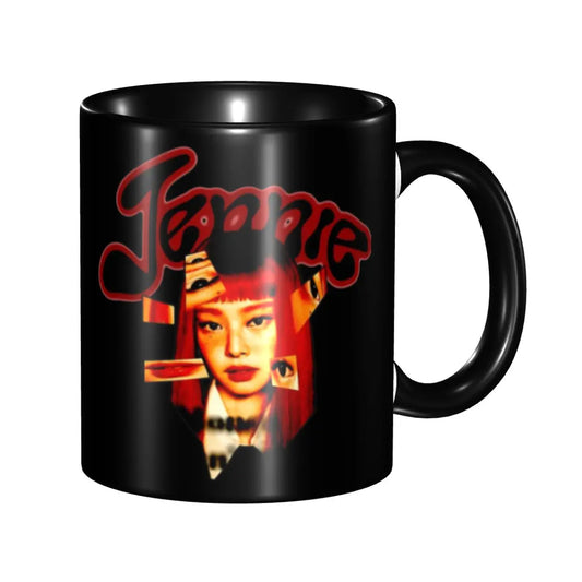 2025 Album Jennie Ruby Coffee Mug – Funny & Stylish Cup for Bedroom Use