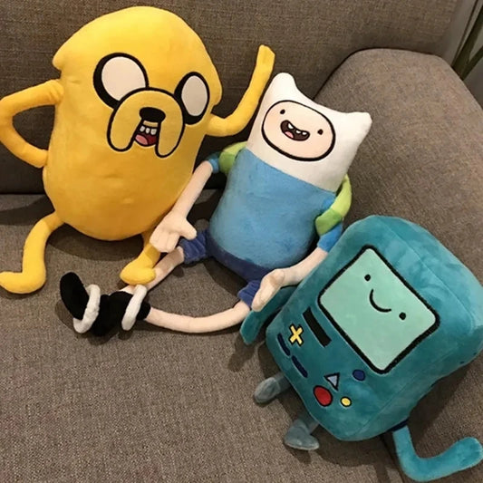 Adventure Time Plush Toys – 28–42cm Finn, Jake & Penguin Soft Stuffed Dolls