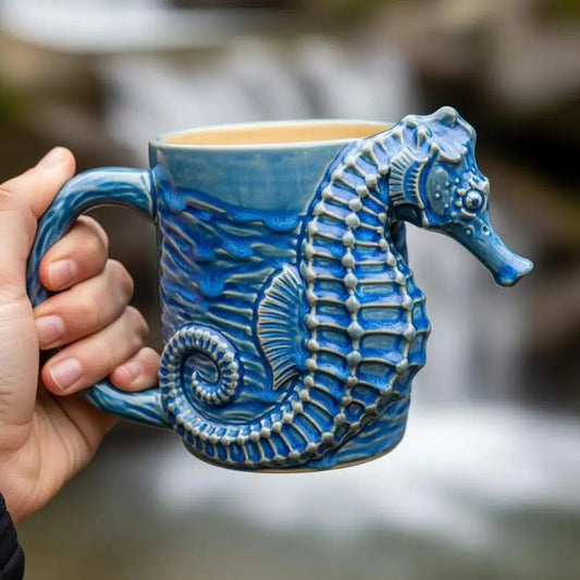 325ml Colorful Sea Creature Mug – Handcrafted Ocean-Themed 3D Coffee Mug