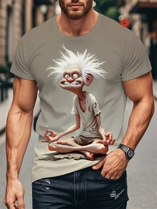 New Summer Men’s T-Shirt – Abstract 3D Printed Funny Graphic Streetwear Tee