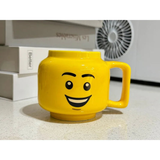 Creative Cartoon Coffee & Milk Tea Cup – Cute Ceramic Mug with Funny Expressions