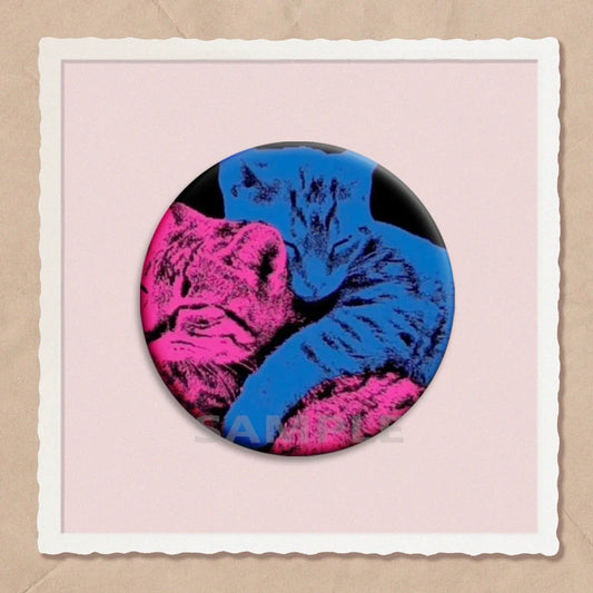 Cat Meme Funny Soft Button Pin – Cute Cartoon Brooch Badge for Bags & Accessories