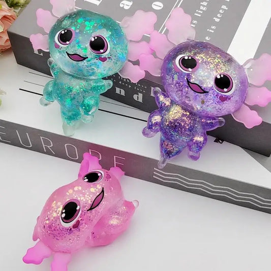 Axolotl Squeeze Fidget Toy – Stress Relief Sensory Ball (1 Pc)