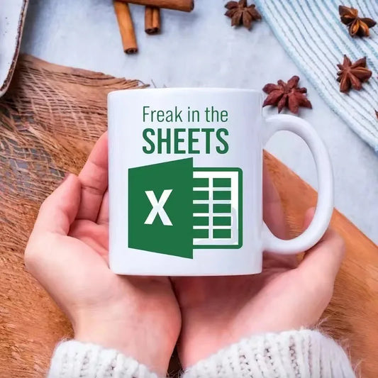 Creative Excel Table Coffee Cup – Personalized Gift for Coffee Lovers