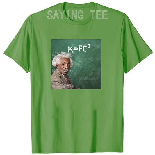 K = FC² T-Shirt – Funny Food Science Meme Parody Tee for Streetwear Fans
