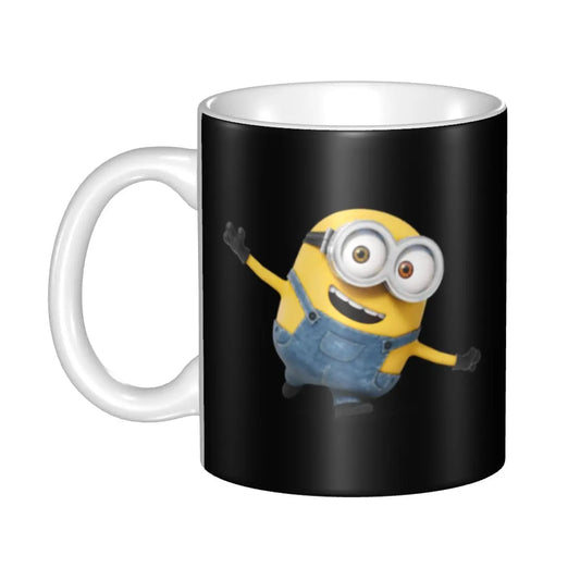 DIY Animated Comedy Minions Ceramic Mug – Custom Coffee Cup Gift for Fans