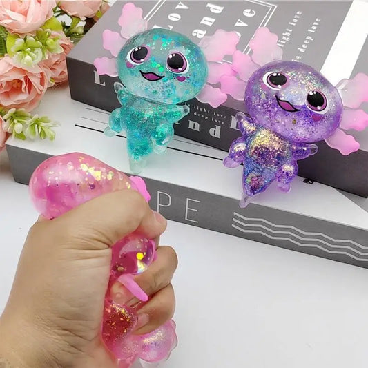 Axolotl Squeeze Fidget Toy – Stress Relief Sensory Ball (1 Pc)