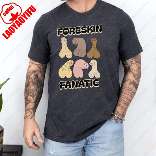 Foreskin Meme Men’s T-Shirt – Funny Adult Humor Gag Gift Tee