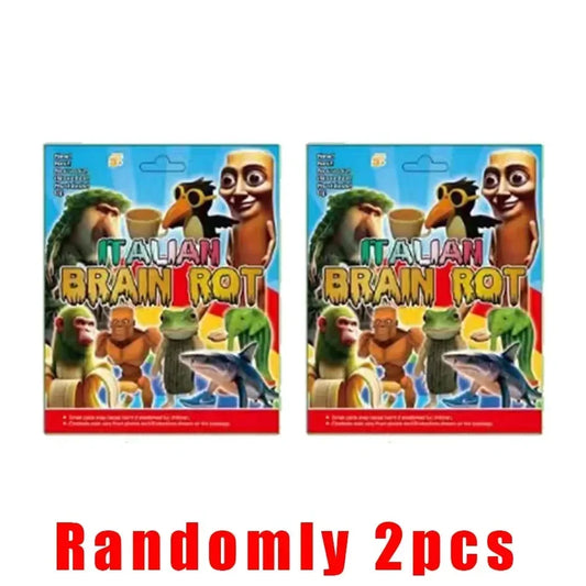 24PCS Italian Brainrot Kids Surprise Box – Funny Meme Figures & Cards Set for Children