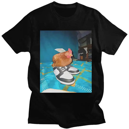 Funny Dripped Out Chicken Meme T-Shirt – Hilarious Streetwear for Meme Lovers