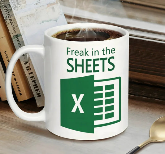 Creative Excel Table Coffee Cup – Personalized Gift for Coffee Lovers
