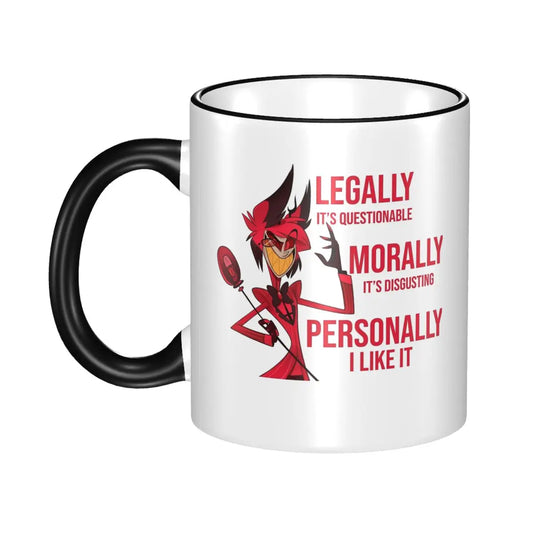 Alastor Hazbin Hotel Meme Mug – Funny Anime Tea & Coffee Cup Gift for Kids & Adults
