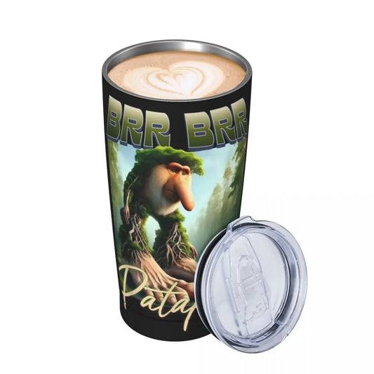 Brr Brr Patapim Meme Tumbler – Vacuum Insulated Italian Brainrot Thermal Cup