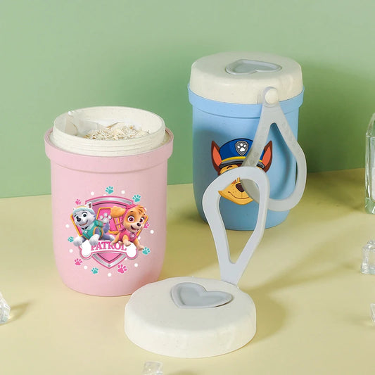 Paw Patrol Kawaii Water Cup – Double-Layer Cartoon Bottle for Kids