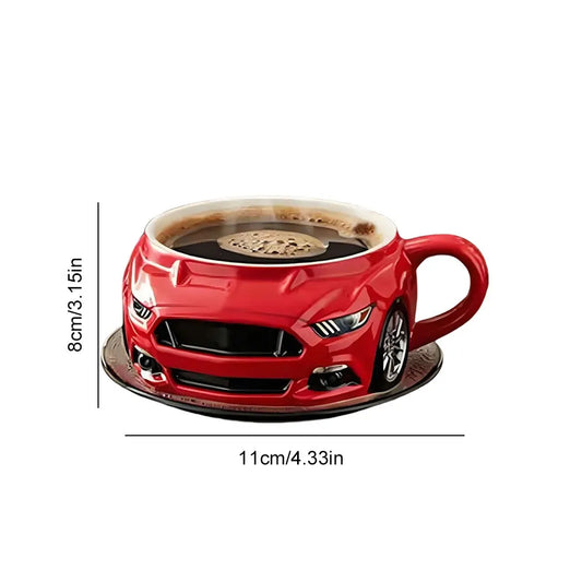 3D Car Shaped Coffee Mug – Creative Novelty Drinkware for Home & Office