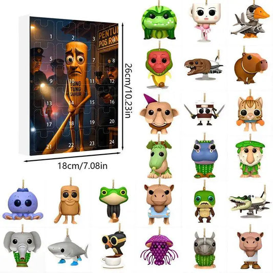 Italian Brainrot Blind Box Keychain – Funny Tung Tung Tung Sahur Tralalero Tralala Backpack Pendant