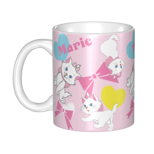 The Aristocats Pretty Kitty Marie Cat Coffee Mug – DIY Personalized Ceramic Mug | Creative Gift