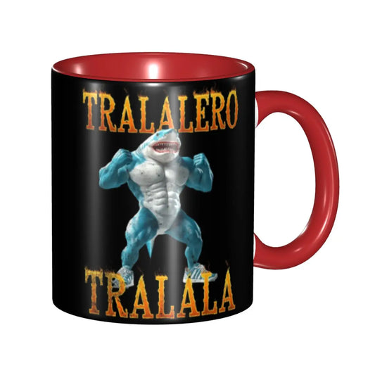 Tralalero Tralala Funny Shark Meme Mug – Cute Coffee & Tea Cup Gift for Meme Lovers