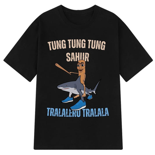 Italian Brainrot Meme T-Shirt – Tralalero Tralala Sahur Bombardiro Crocodilo Tee