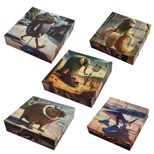 Italian Brainrot Kids Magnetic Puzzle – Funny Meme Jigsaw Toy for Boys & Girls