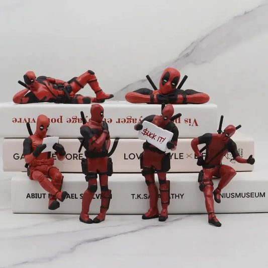 MINISO Deadpool Desk Decoration Figure – Funny Marvel Model Toy (8cm)