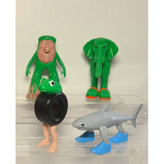 8PCS Italian Brainrot Anime Figures – Funny Meme PVC Toy Set for Kids & Home Decor