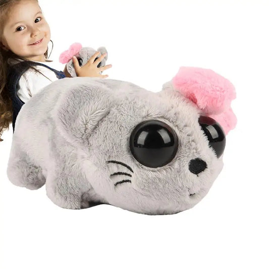 Sad Hamster Plush Toy – Cute Cuddly Stuffed Animal with Built-In Violin Sound