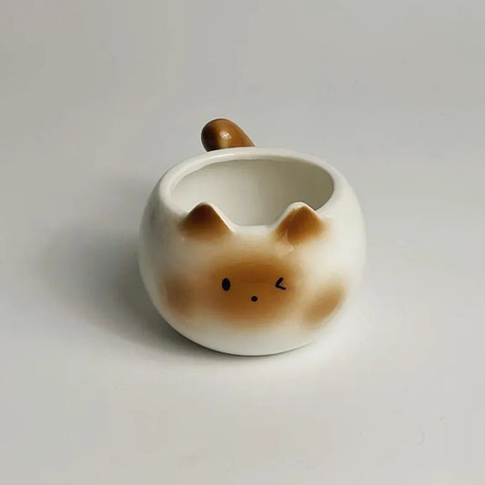 1PC Cat Coffee Ceramic Cup – Creative Cute 380ml Coffee & Tea Mug