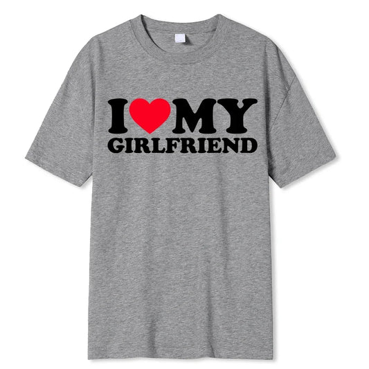 I Love My Boyfriend / Girlfriend T-Shirt – Funny Relationship Quote Tee for Couples