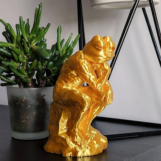 The Feeler Pepe Statue – Emotional Frog Figurine for Home & Desktop Decor