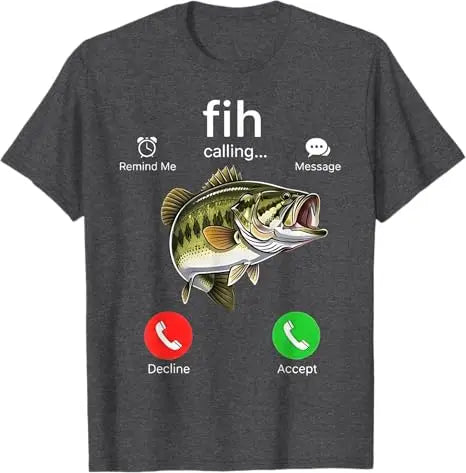 Fih Calling Meme T-Shirt – Funny Fish-Themed Graphic Tee for Fishermen