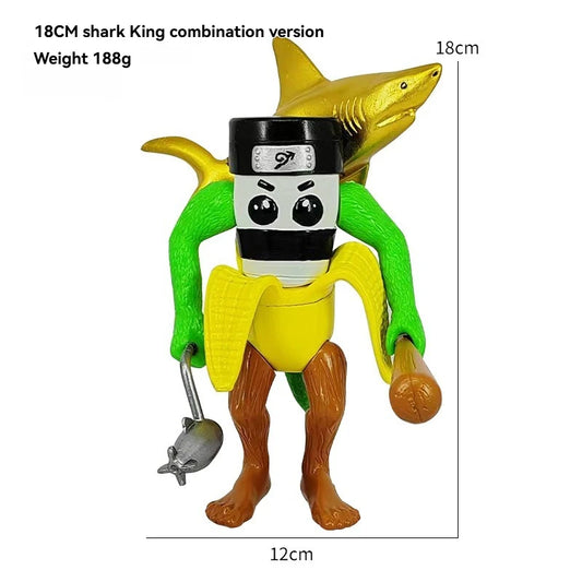 New Tung Tung Tung Sahur Tralalero Tralala Figurines – Italian Brainrot Monster Fusion Edition