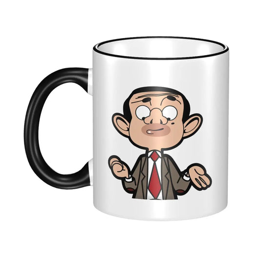 Mr. Bean Funny Cartoon Mug – Novelty Tea & Coffee Cup for Office or Home